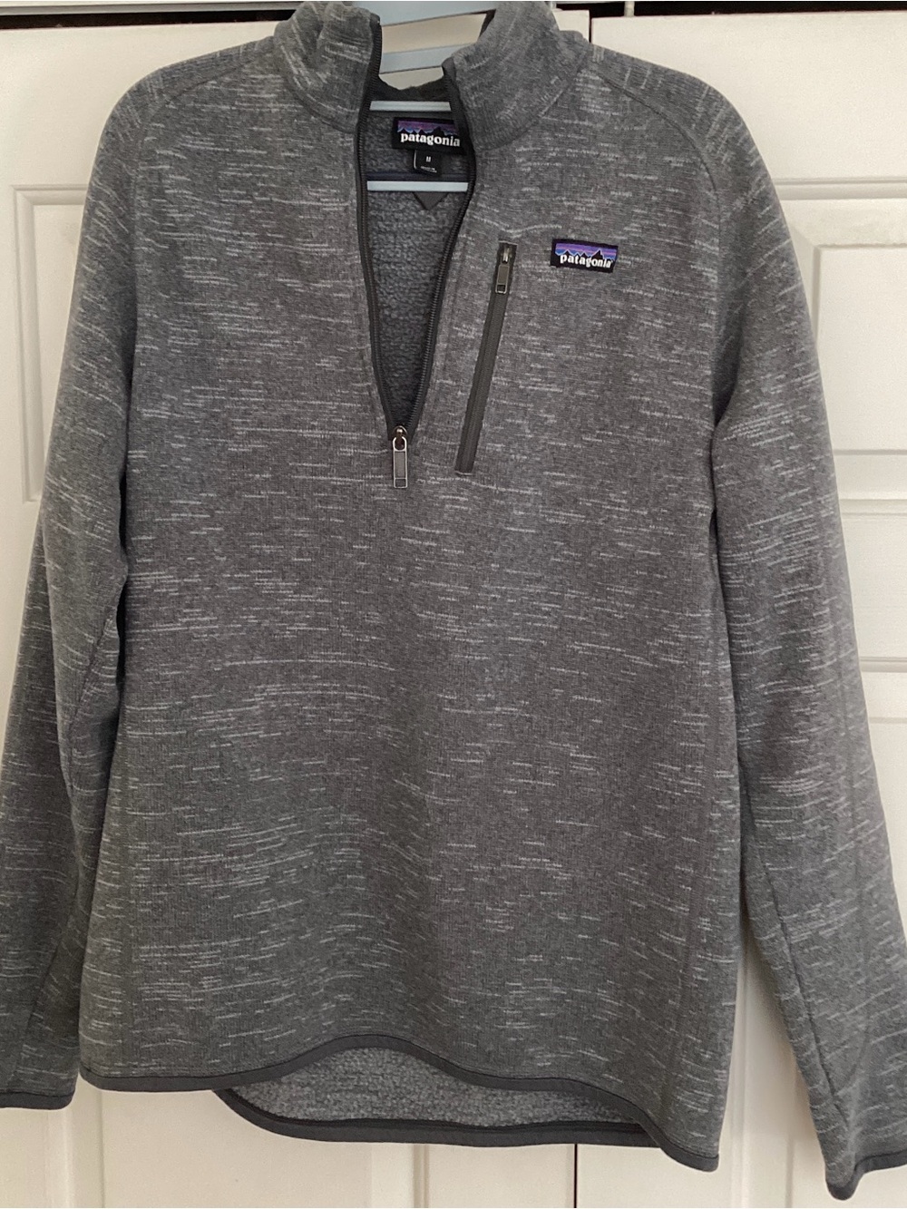 Patagonia Better Sweater 1/4 Zip Pullover Fleece Men’s M Gray Heather